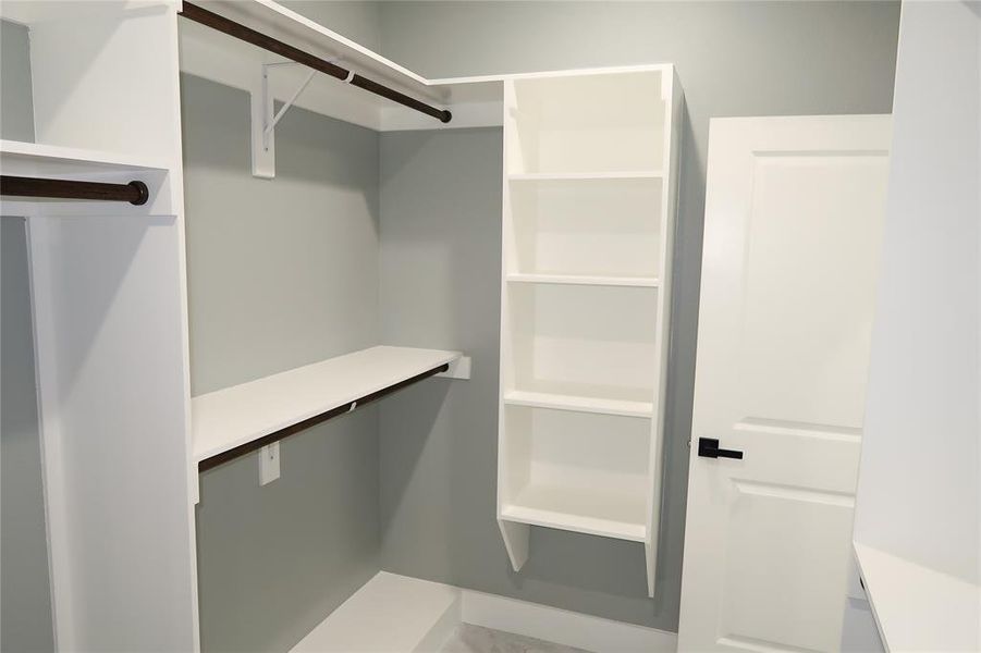 View of spacious closet