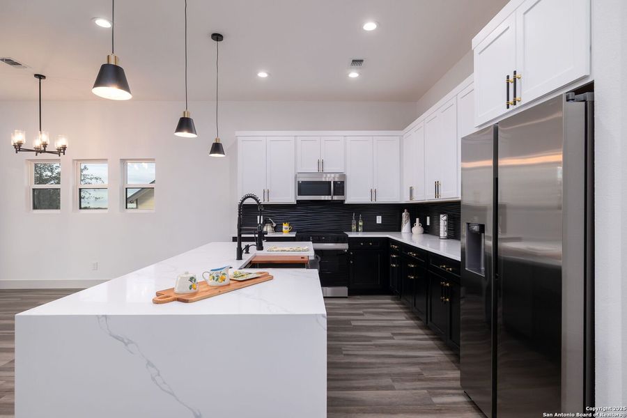 Furnished interior view inside a new home in , Fischer (Image 7).