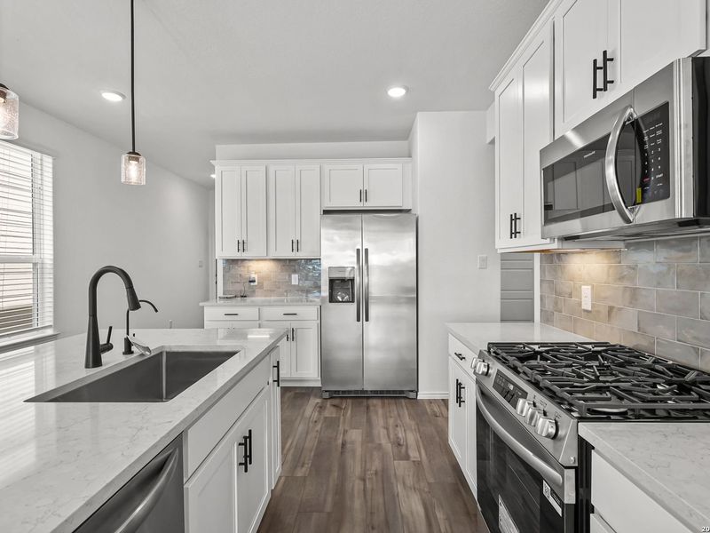 Furnished interior view inside a new home in Meadows at Oak Creek, San Antonio (Image 8).