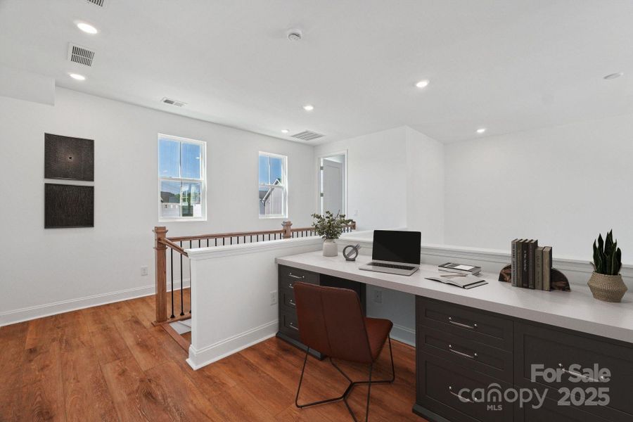 Virtually Staged Loft/Homework Center