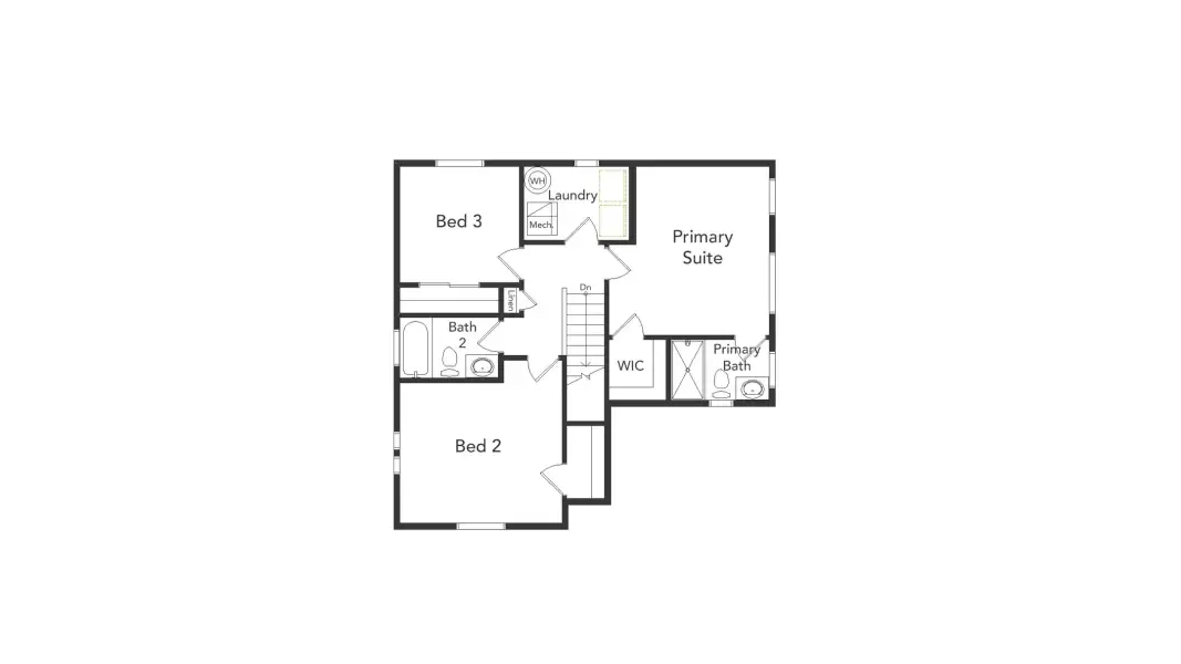 2D floor plan layout of this home in Green Valley Ranch, Aurora, CO (Image 3).