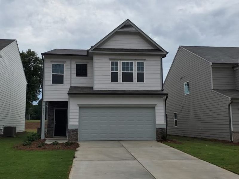 Representative exterior photo of a completed home built from the Springdale by Piedmont Residential in Meadowyn, Cartersville, GA (Image 13). Representative exterior photo of a completed home built from the Springdale by Piedmont Residential in Meadowyn, Cartersville, GA (Image 13).
