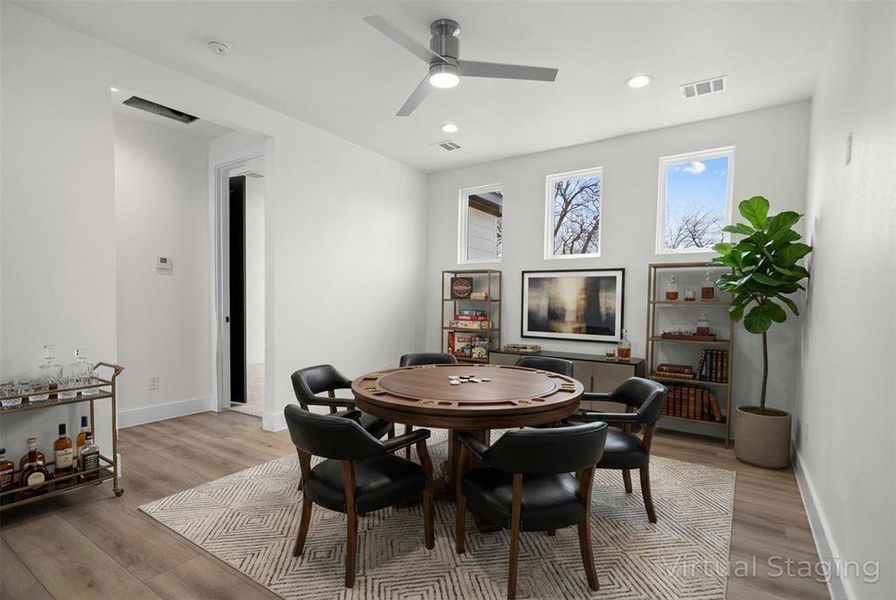 Furnished interior view inside a new home in , Dallas (Image 6).
