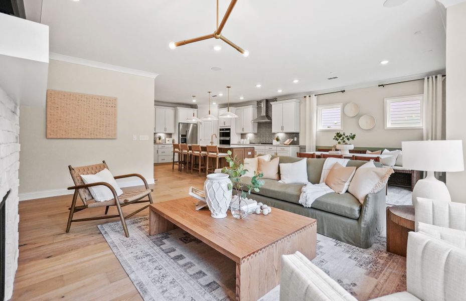 Furnished interior view inside a new home in Forest Creek, Waxhaw (Image 43).