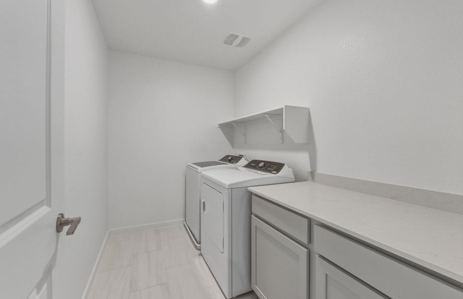 Furnished interior view inside a new home in Monarch on Main, Round Rock (Image 17).