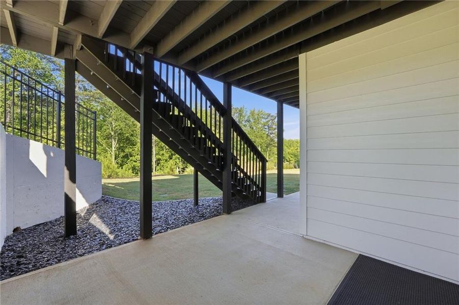 Exterior details and patio area of a home in , Woodstock (Image 31).