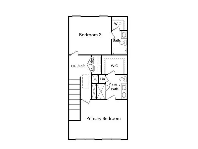 2D floor plan layout of this home in Magnolia Grove, Mableton, GA (Image 4).
