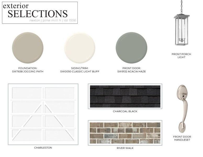 Sample of building materials used in homes in Nexton, Summerville (Image 8).