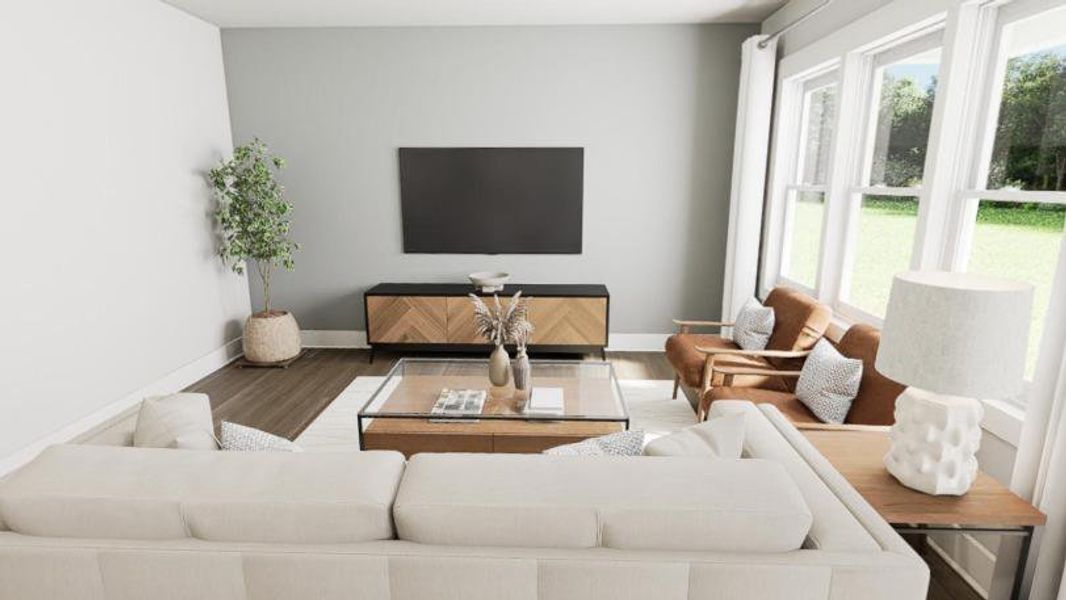 Furnished interior view inside a new home in McConnell Ridge, McLeansville (Image 3).