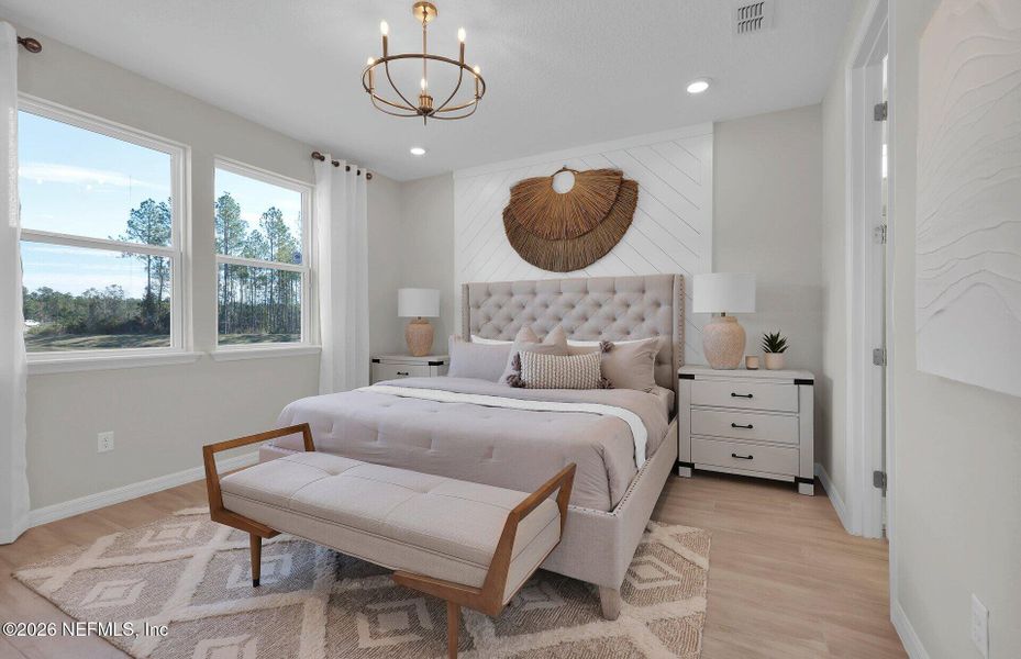 Furnished interior view inside a new home in Seminole Palms, Palm Coast (Image 12). Furnished interior view inside a new home in Seminole Palms, Palm Coast (Image 12).