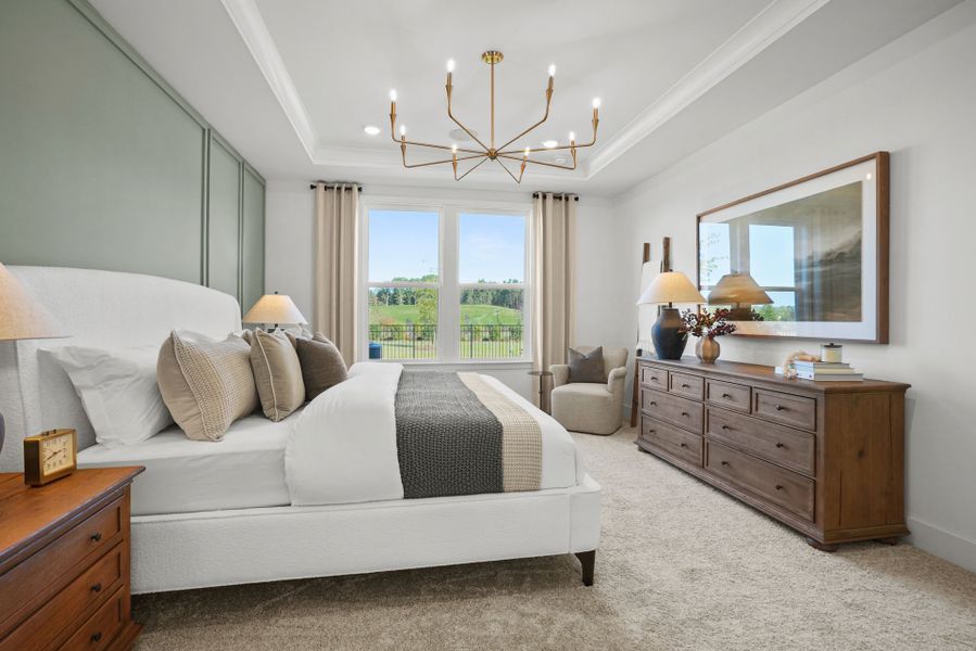 Representative furnished interior of a home built from the Palmary by Del Webb in Del Webb Carolina Ridge, Midland (Image 20).