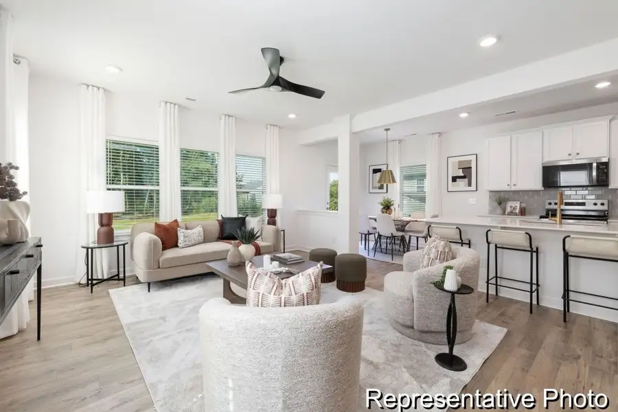 Furnished interior view inside a new home in Morgan Hills, Albemarle (Image 10).