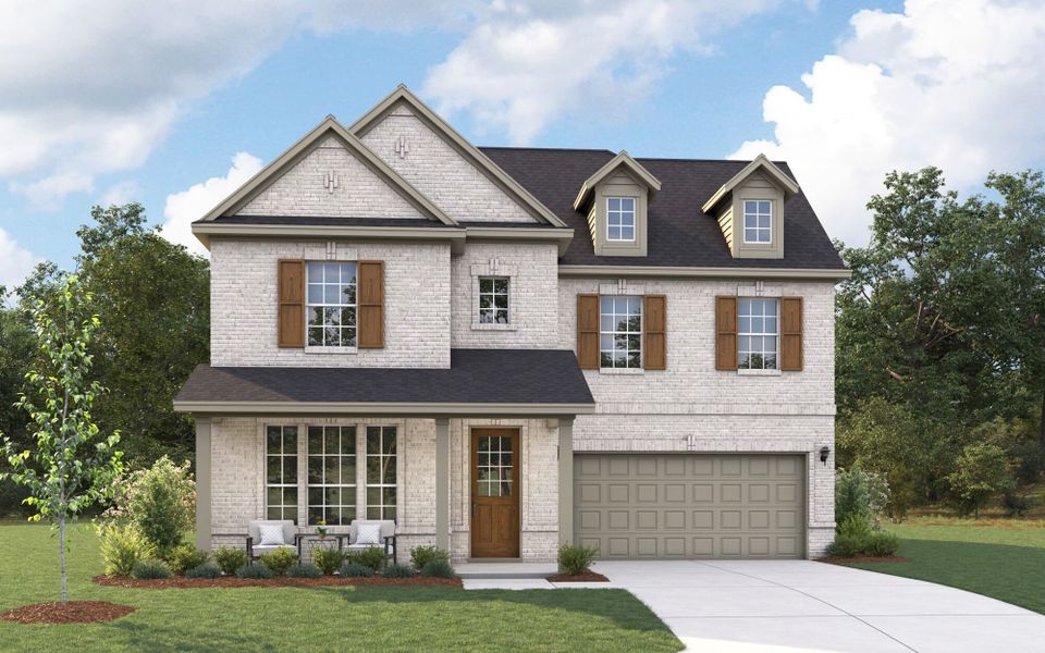 Representative exterior photo of a completed home built from the Julieta II by Mattamy Homes in Sutton Fields, Celina, TX (Image 9).
