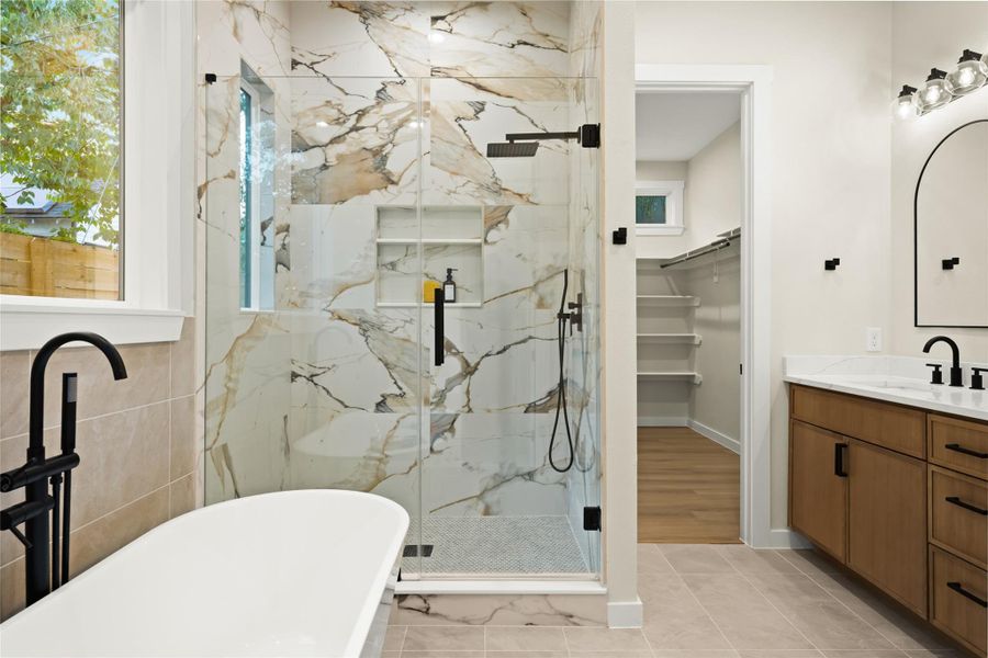 Primary Bathroom & closet Primary Bathroom & closet