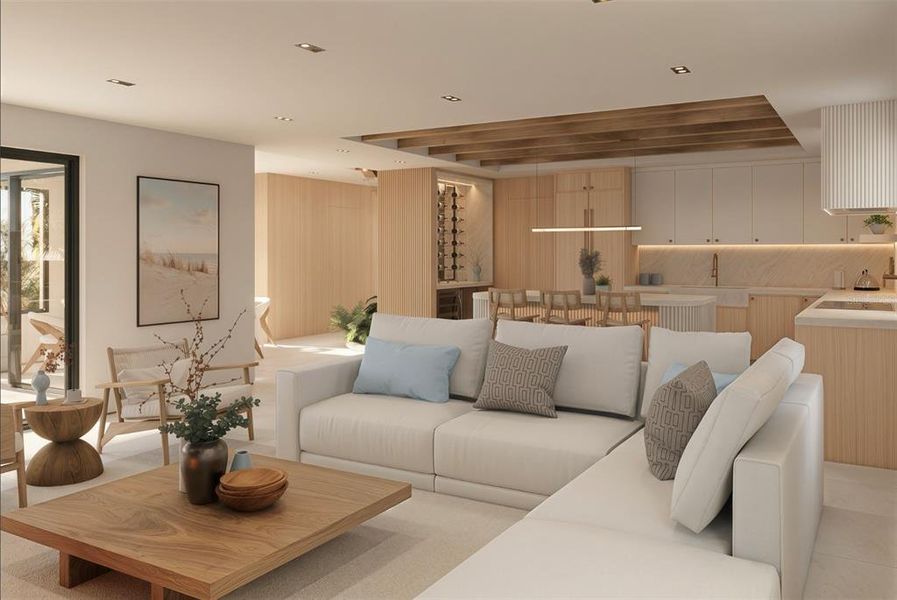 Furnished interior view inside a new home in , Sarasota (Image 14).