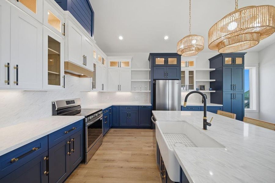 Furnished interior view inside a new home in , Crystal Beach (Image 41).