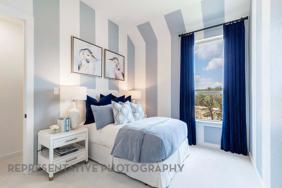 Furnished interior view inside a new home in 6 Creeks at Waterridge, Kyle (Image 14).