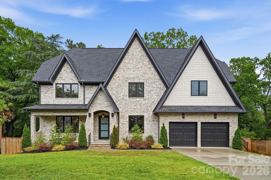 Front exterior of a new home in , Charlotte, NC, highlighting curb appeal (Image 1). Front exterior of a new home in , Charlotte, NC, highlighting curb appeal (Image 1).