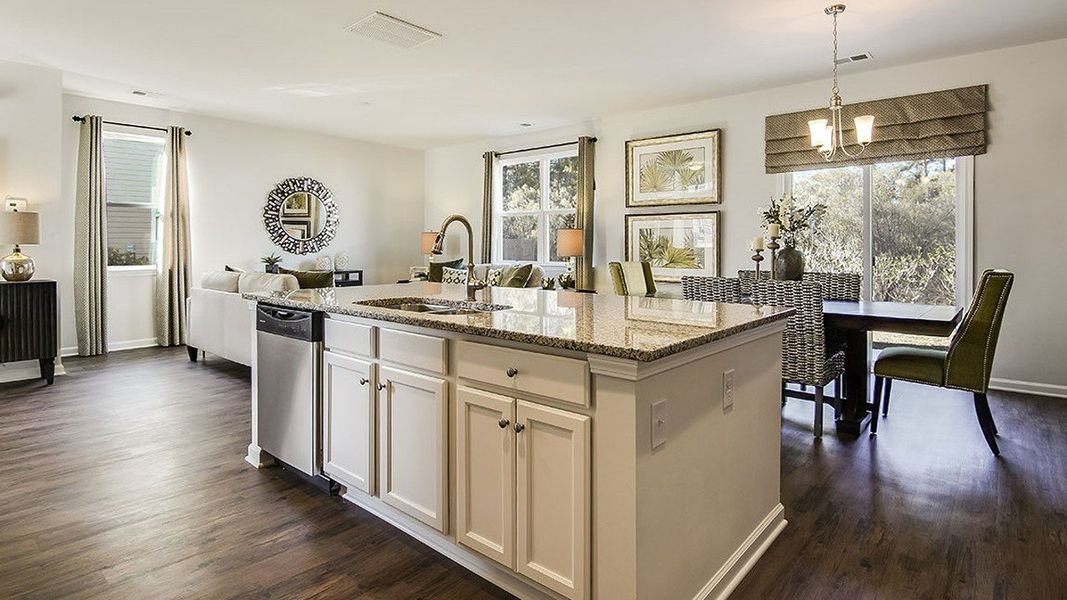 Representative furnished interior of a home built from the Aisle by D.R. Horton in Cobblestone Village, Savannah (Image 9).