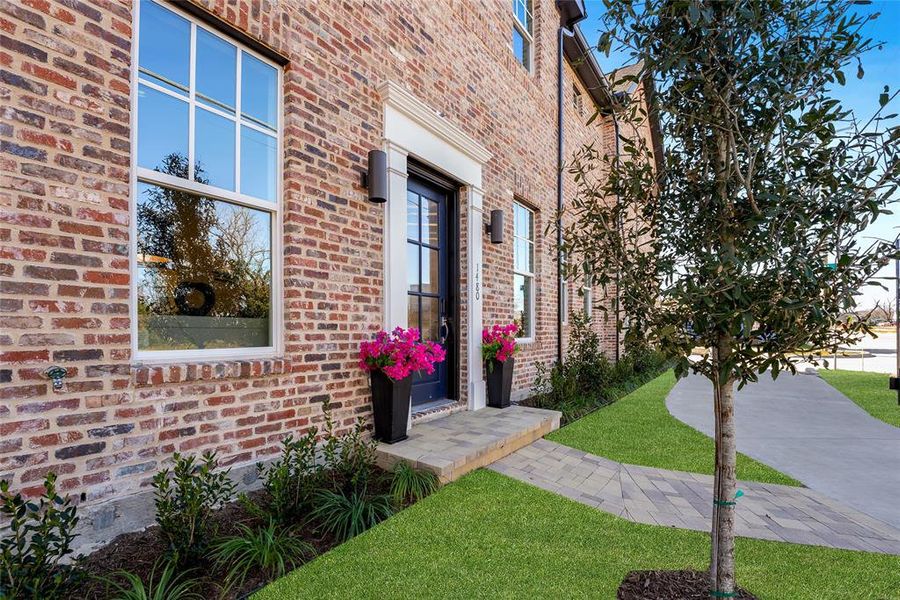 Exterior details and patio area of a home in , Plano (Image 17).