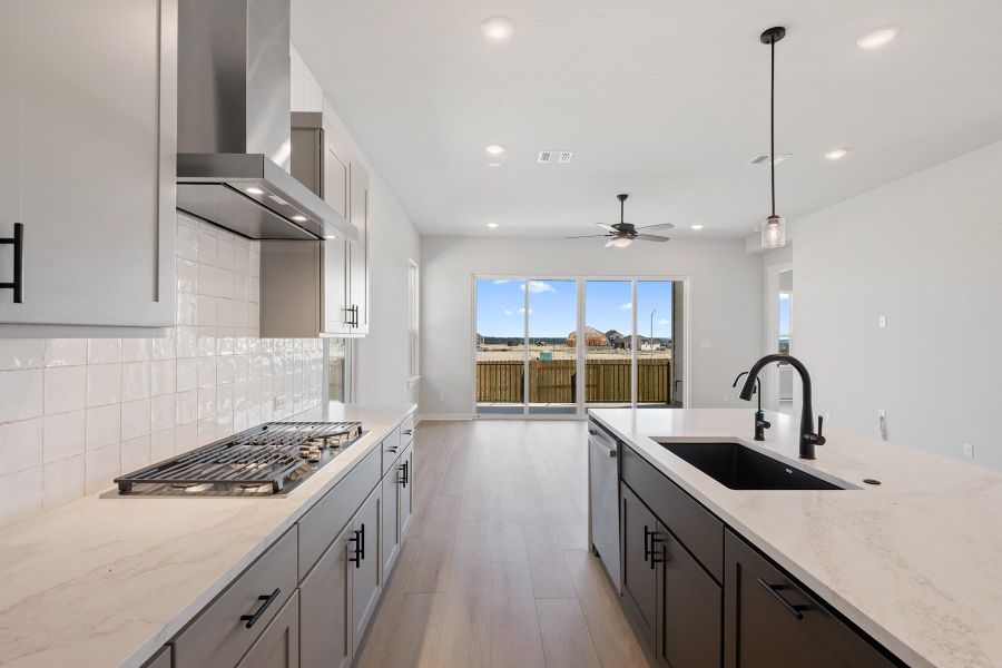 Furnished interior view inside a new home in Lariat, Liberty Hill (Image 7).