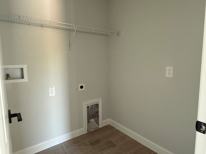 Convenient second-floor laundry room