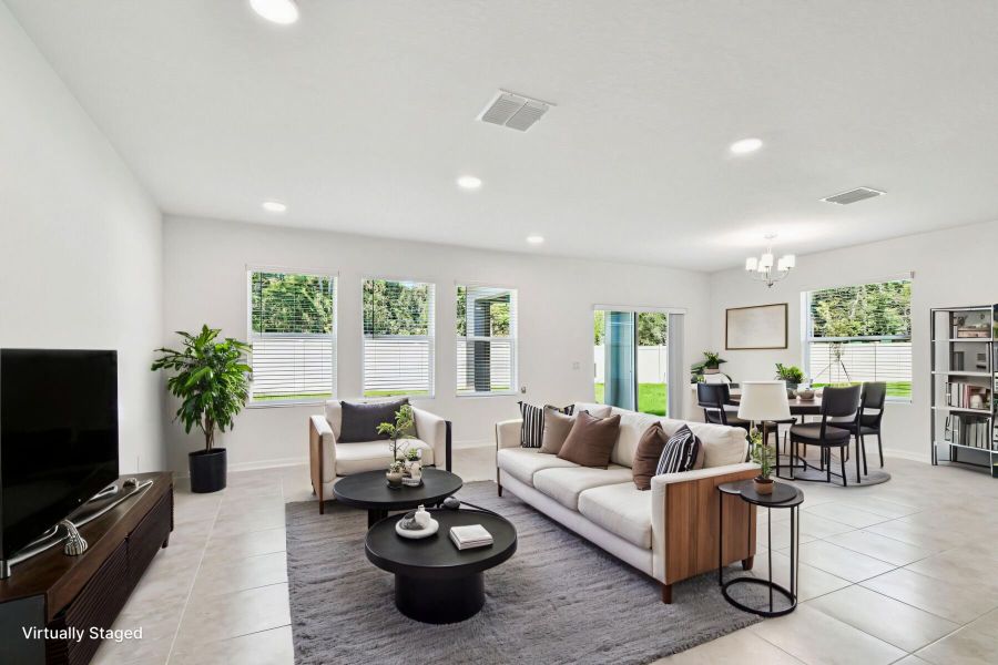 Family Room - Virtually Staged