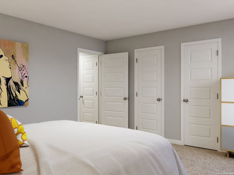 Furnished interior view inside a new home in Cinco Lakes, San Antonio (Image 23).