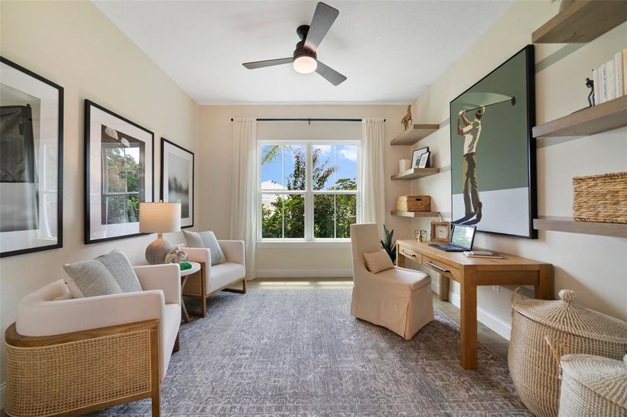 Furnished interior view inside a new home in Eden Preserve, Altamonte Springs (Image 18).