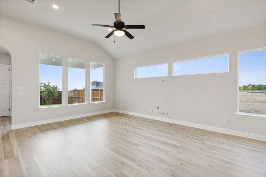 Representative unfurnished interior of a home built from the Bayhill by Cambridge Homes in Lake Park, Rowlett (Image 18).