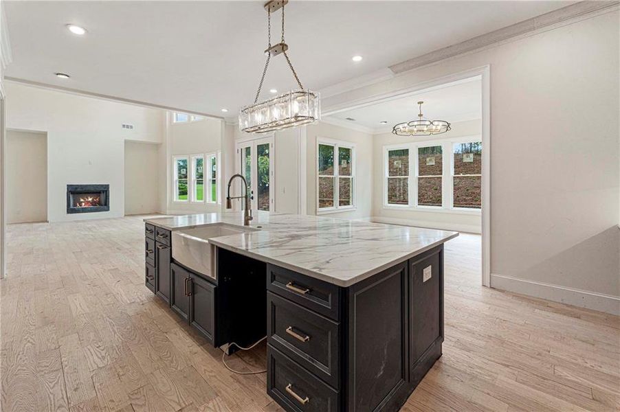 Furnished interior view inside a new home in , Suwanee (Image 27).