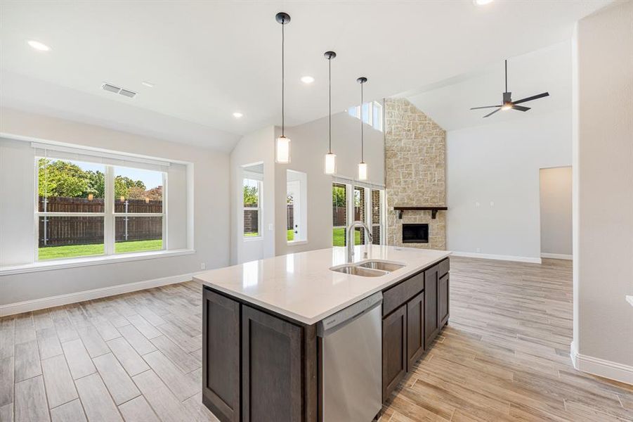 Furnished interior view inside a new home in Villages of Walnut Grove, Midlothian (Image 11).