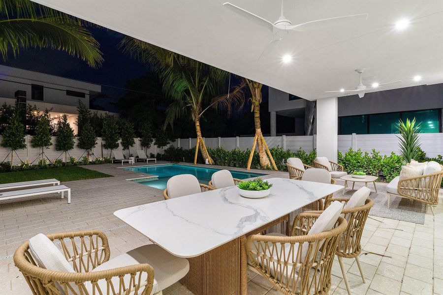 Exterior details and patio area of a home in , Delray Beach (Image 41). Exterior details and patio area of a home in , Delray Beach (Image 41).