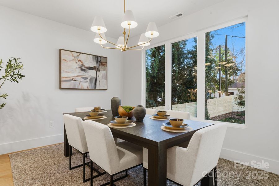 Furnished interior view inside a new home in , Charlotte (Image 32).