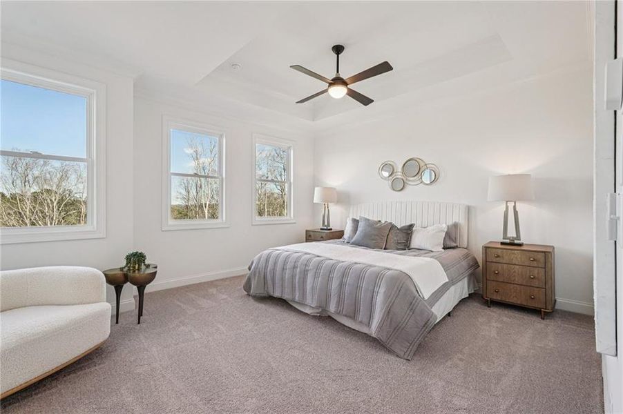Furnished interior view inside a new home in Millcroft Townhomes, Buford (Image 32). Furnished interior view inside a new home in Millcroft Townhomes, Buford (Image 32).