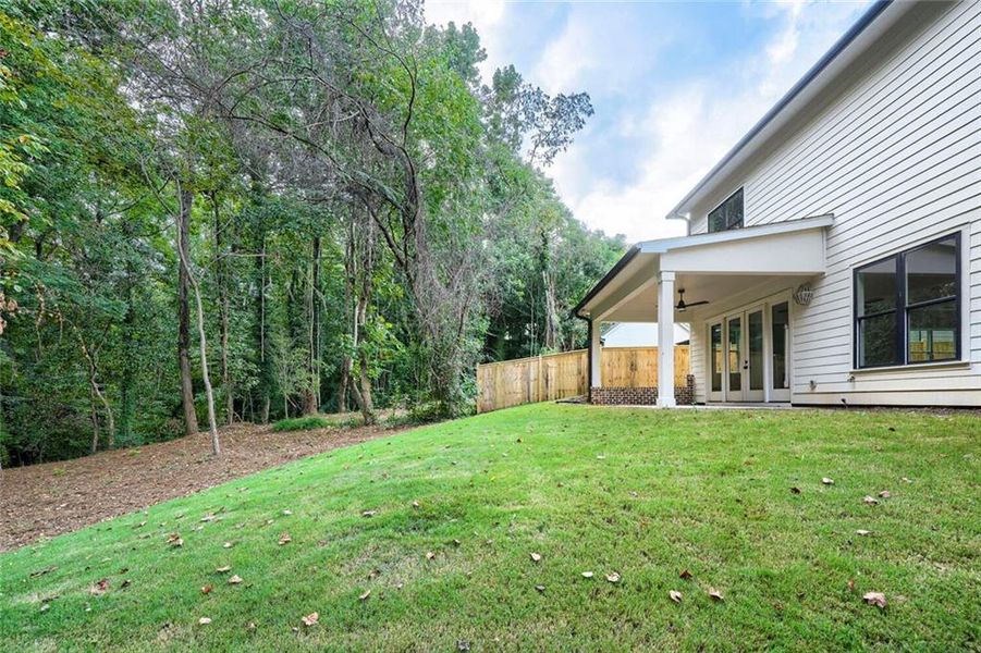 Exterior details and patio area of a home in , Atlanta (Image 31).