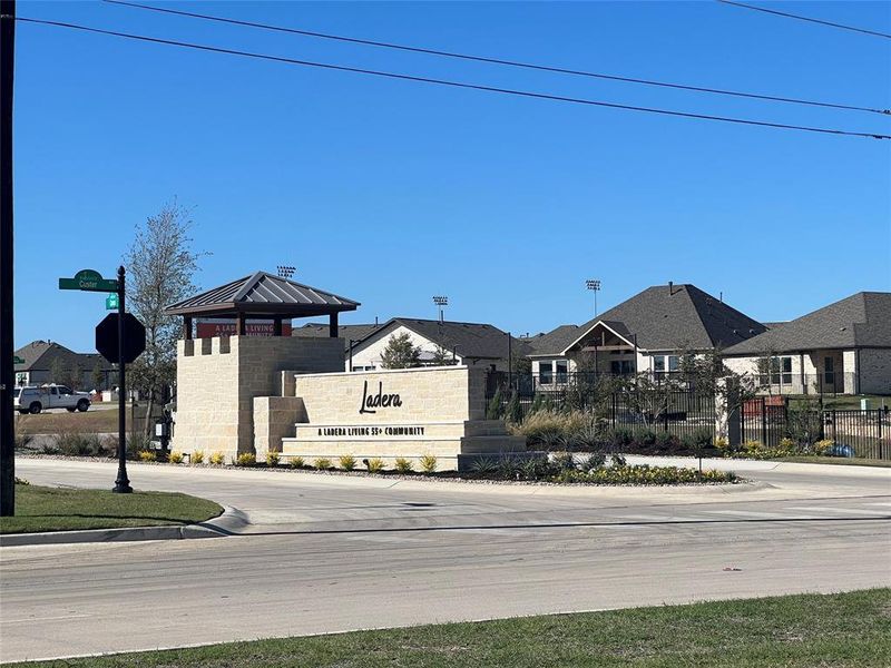 View of beautiful front gated entrance just off of Custer RD.