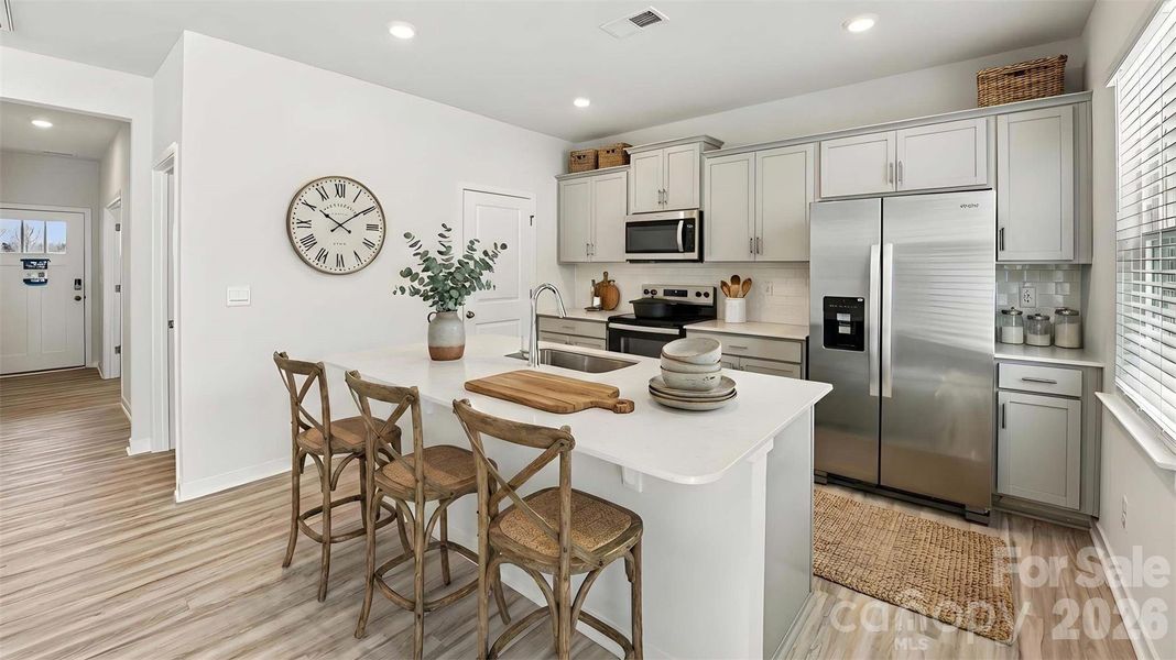 Furnished interior view inside a new home in The Falls at Newton, Newton (Image 6).