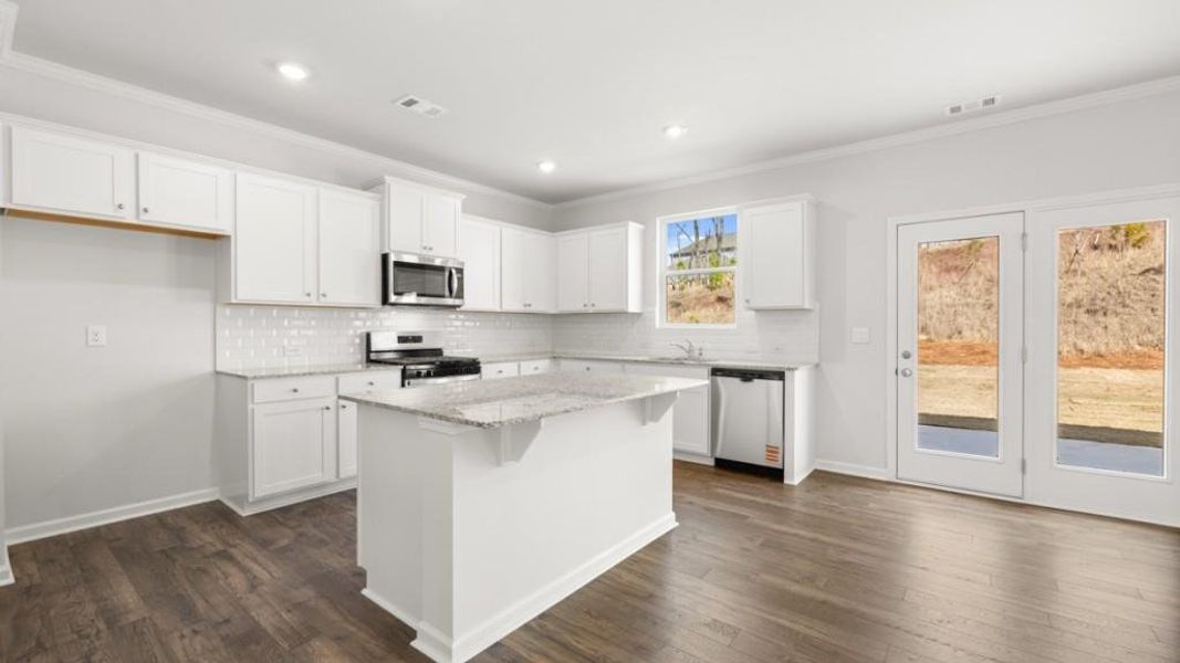 Furnished interior view inside a new home in Parkside at Carter Grove, Cartersville (Image 11).