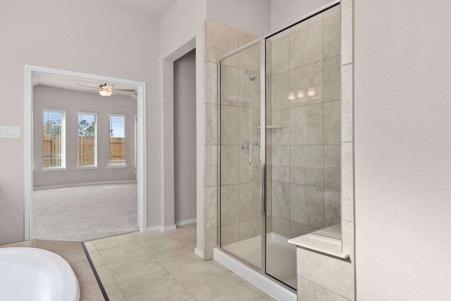 Furnished interior view inside a new home in The Trails 50', New Caney (Image 11).