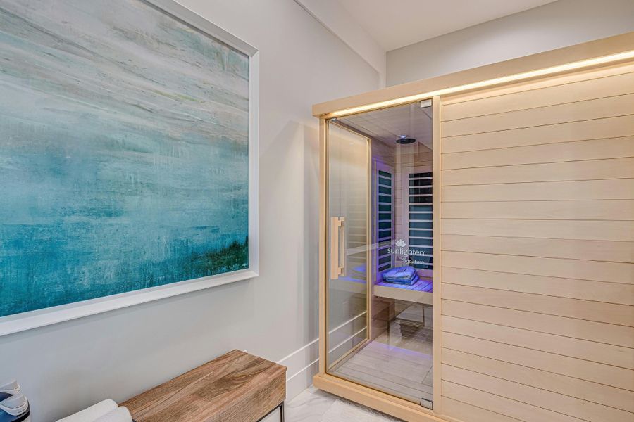 2D floor plan layout for the Sand Dollar Grande by GHO Homes in The Strand, Indian River Shores, FL (Image 123).