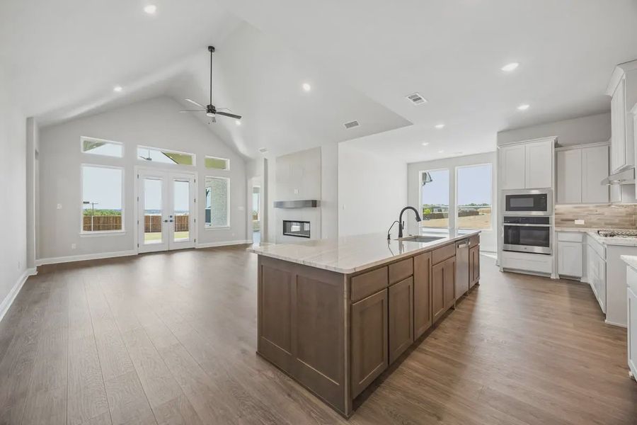 Furnished interior view inside a new home in Lakeview Heights, Azle (Image 6).