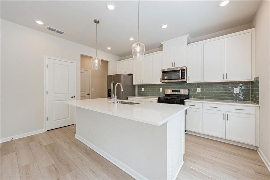 Furnished interior view inside a new home in Creekside at Oxford Park, Fairburn (Image 6).