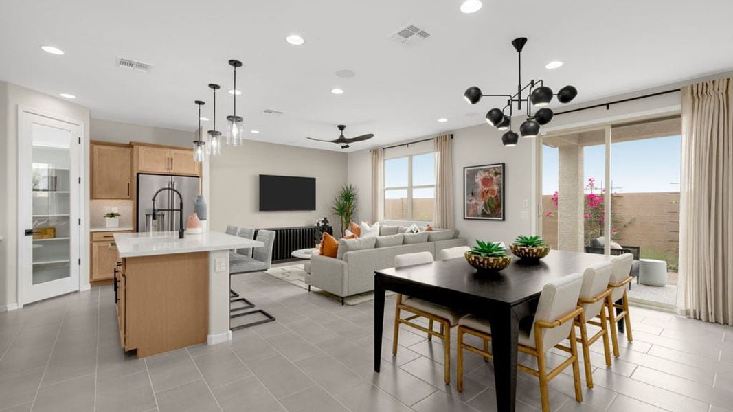 Furnished interior view inside a new home in Artisan at Asante, Surprise (Image 6).