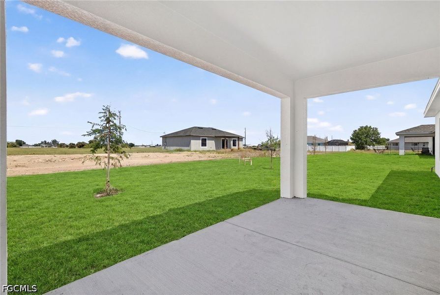 Exterior details and patio area of a home in Cape Coral, Cape Coral (Image 3).