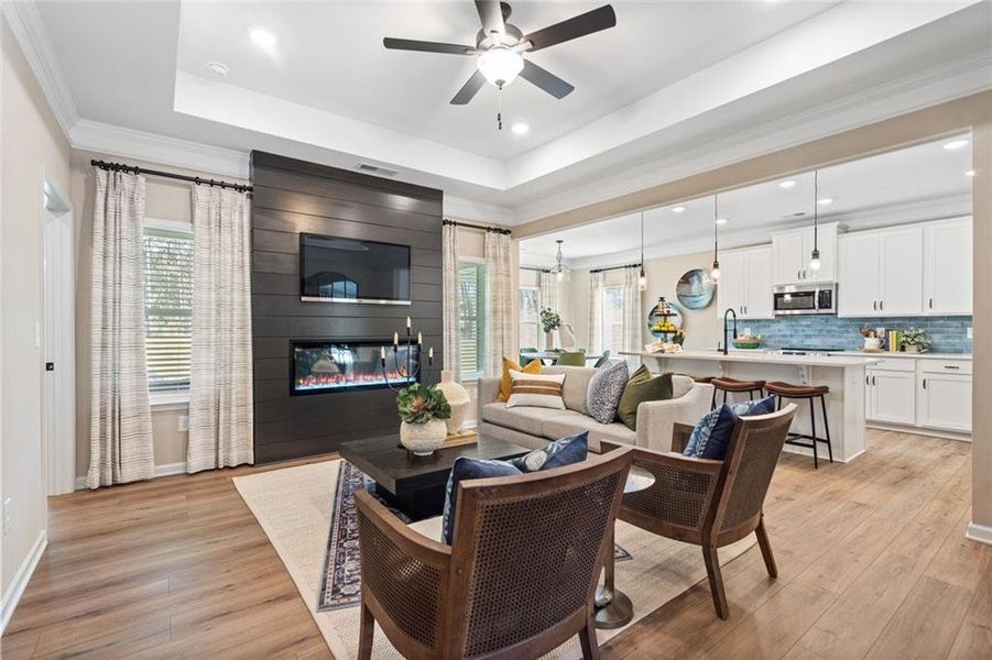 Furnished interior view inside a new home in Sagebrook, Powder Springs (Image 26). Furnished interior view inside a new home in Sagebrook, Powder Springs (Image 26).