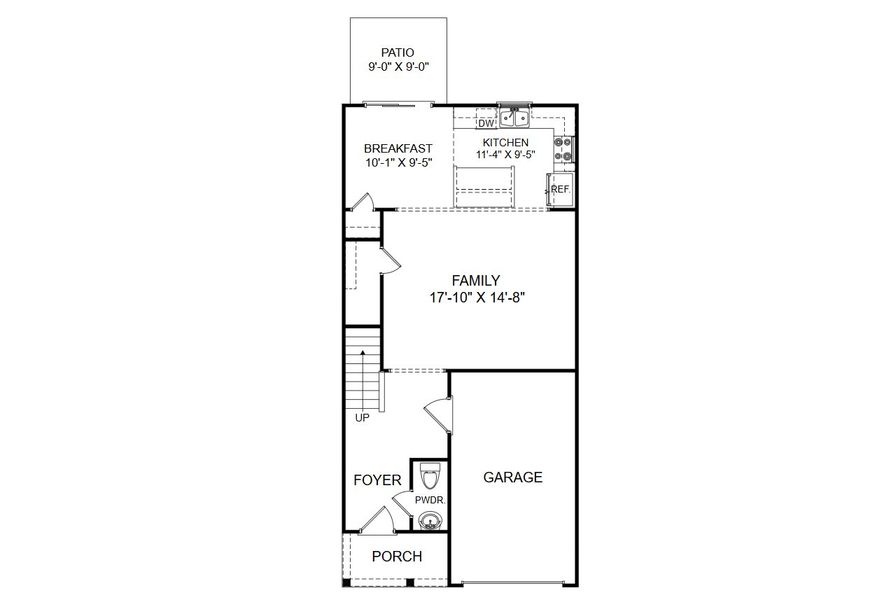 2D floor plan layout of this home in The Mill at Woodcreek Farms, Elgin, SC (Image 2). 2D floor plan layout of this home in The Mill at Woodcreek Farms, Elgin, SC (Image 2).