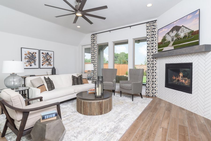 Furnished interior view inside a new home in Ventana, Fort Worth (Image 8). Furnished interior view inside a new home in Ventana, Fort Worth (Image 8).