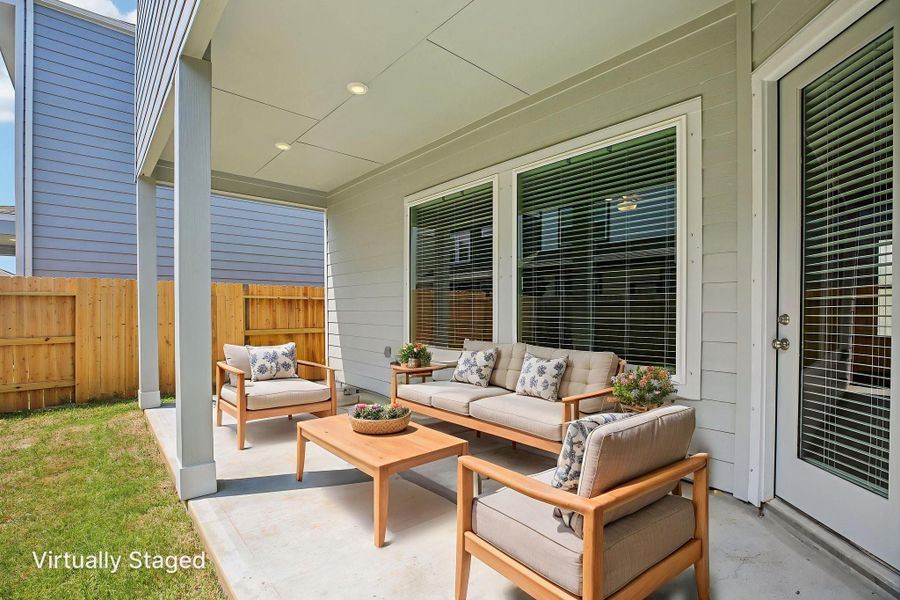 Furnished interior view inside a new home in Kemah Crossing - Luxe Series, Kemah (Image 9). Furnished interior view inside a new home in Kemah Crossing - Luxe Series, Kemah (Image 9).
