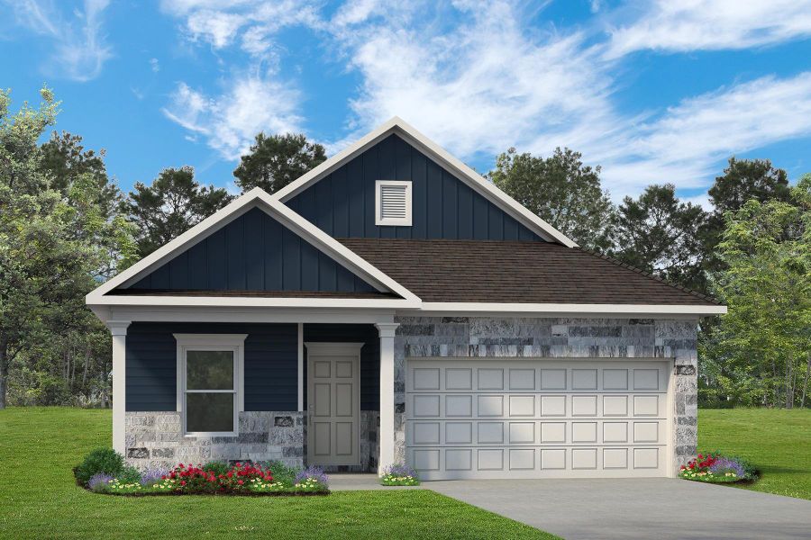 The Kettering II- Elevation F The Kettering II- Elevation F